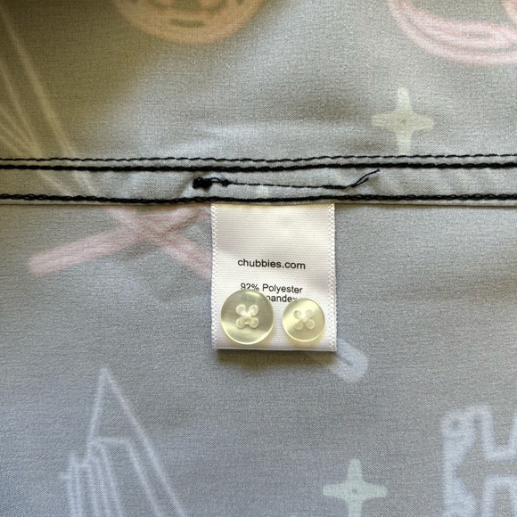 Chubbies The New Hope Darth Vader Swim Shirt the lack of faith Medium Star Wars - Picture 11 of 12